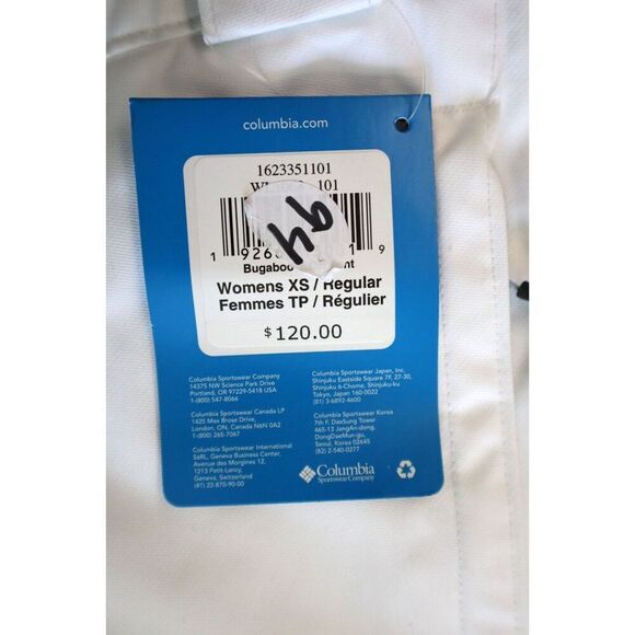 Columbia WL1068-100 Women Sz XS White Bugaboo Omni-Heat Insulated Ski Pants - Picture 4 of 14